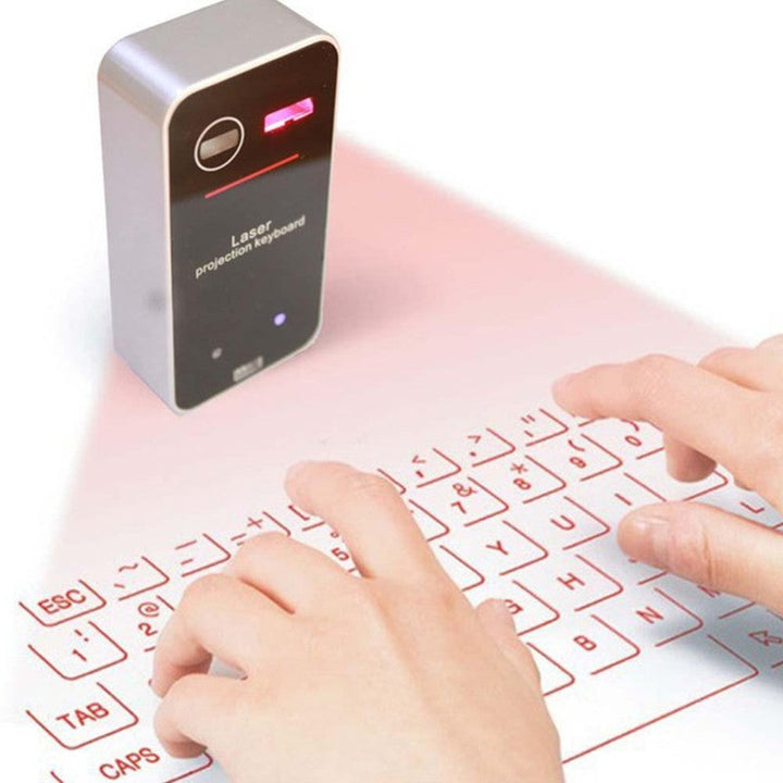 Buy Bluetooth Wireless Laser Keyboard - Experience Futuristic Typing at Gadget Rockers