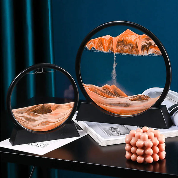 Buy 3D Hourglass Deep Sea Sandscape - Tranquil Desktop Art for Relaxation