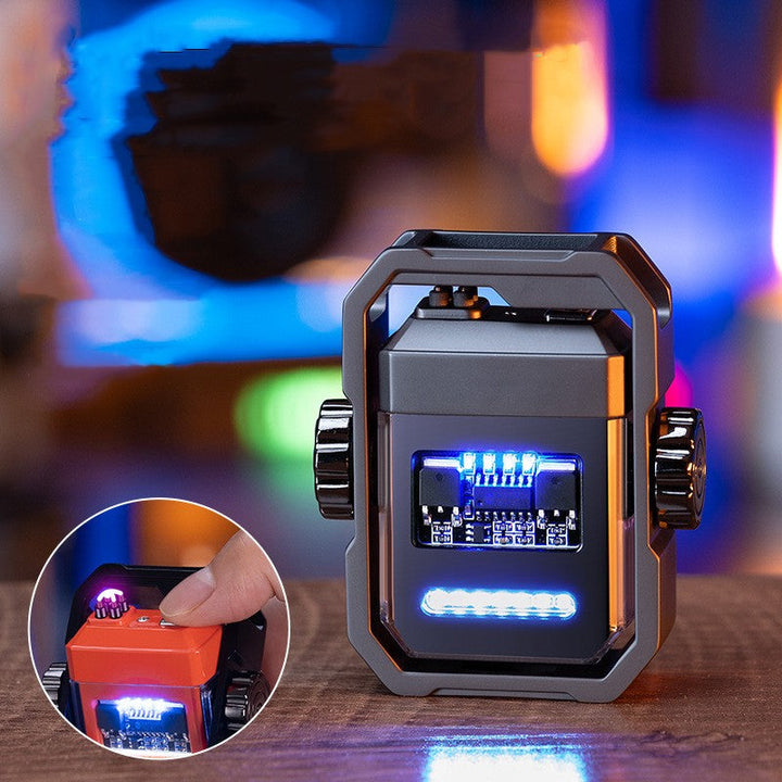 Buy Outdoor Windproof Type-C Lighter - Ignite Adventures with a Spinning Flame | Gadget Rockers
