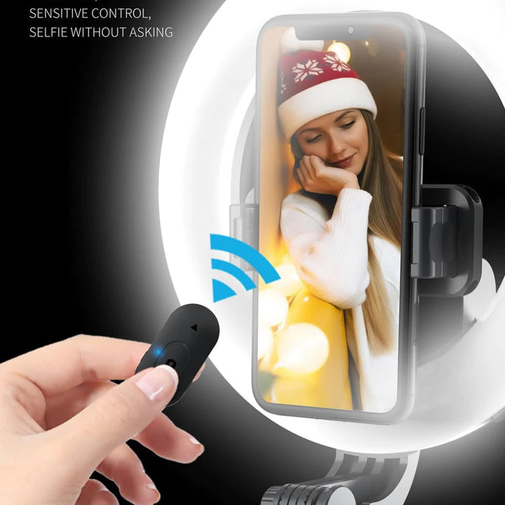 Buy 4-in-1 Wireless Selfie Stick Tripod Ring Light - Capture Life's Brilliance Effortlessly