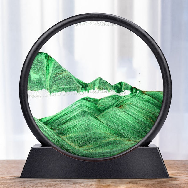 Buy 3D Hourglass Deep Sea Sandscape - Tranquil Desktop Art for Relaxation